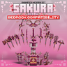 Sakura Bloom Animated Weapon Set [For Bedrock & GeyserMC]