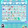 TraucmahrDesign | ANIMATED + STATIC White Cat Emotes MEGA Bundle for Twitch and Discord |