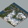 Advent Map [22] Genroll [5k, Download: Java & Bedrock] A Himalaya inspired map