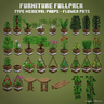 Download [Magic Store] Medieval Furnitures Fullpack V3 – Flower Pots for free