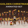 Golden Christmas Animated Set