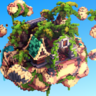 Tropical Floating Island ❯ Hub / Spawn (or SkyBlock)