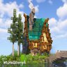 [MrMatt] Fantasy House with Cyan Roof