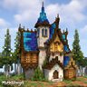 Download [MrMatt] Fantasy Blue Roof House for free