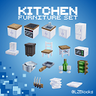 Download [LZBlocks] Kitchen Furniture Set for free